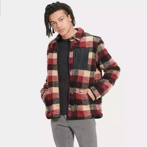 NEW UGG Keefe Sherpa Plaid Fleece Jacket 1103635 R